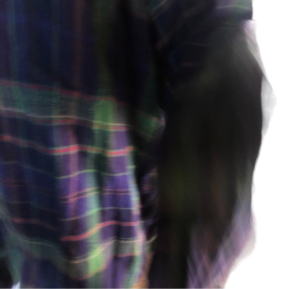 Chaps L/XL Flannel Shirt Button up Long Sleeves - Picture 3 of 6